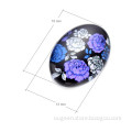 Mixed colous rose Handmade Photo Glass Dome jewelry findings for blank setting cover 18x13mm